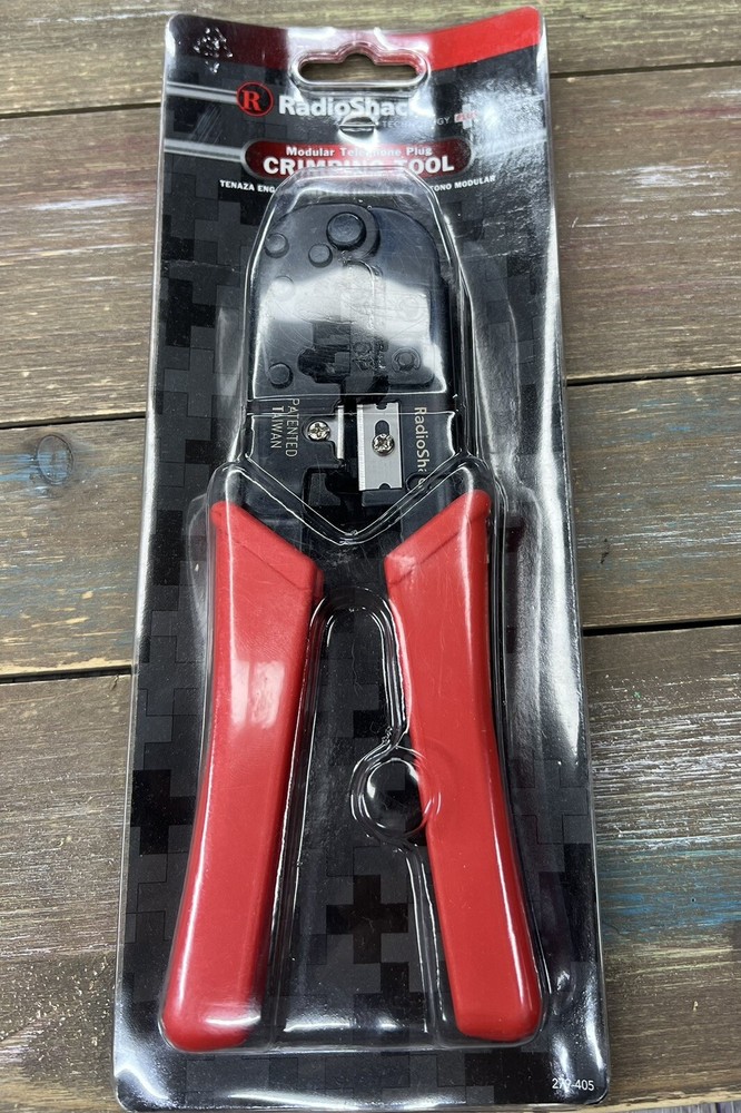 NOS Radio Shack Modular Plug Crimping Tool 4 6 & 8 Pin RJ11 RJ25 RJ45 SEE PHOTOS