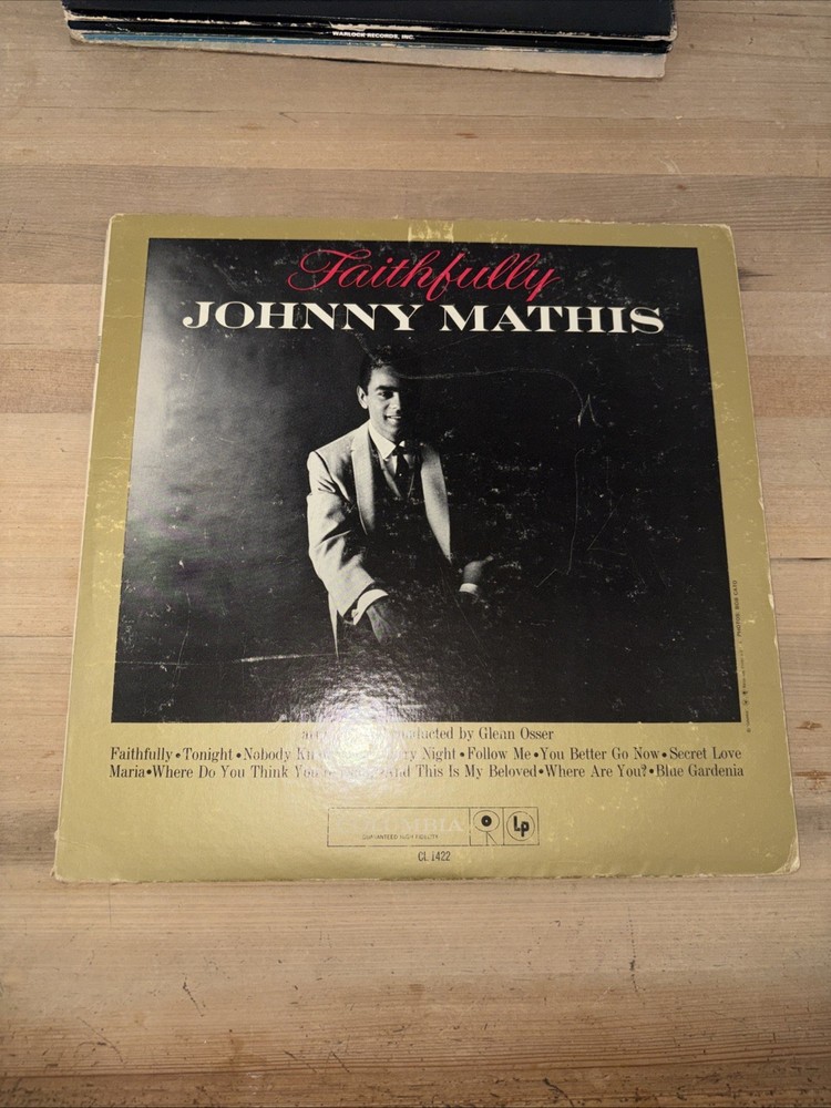 Johnny Mathis “Faithfully” Record Album Vinyl LP 12” Columbia Records