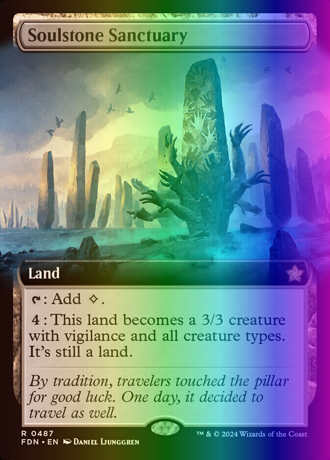 MTG Magic the Gathering Soulstone Sanctuary (487/789) Foundations LP FOIL