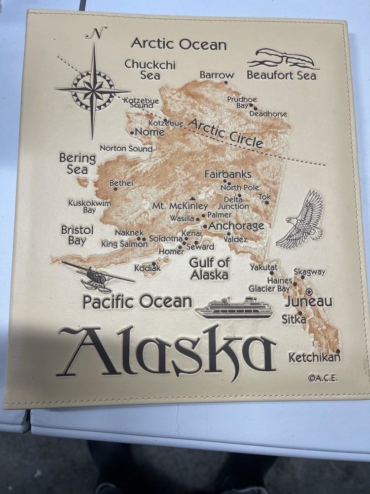 Alaska Scrapbook 8 1/2” X 11” Acid Free 20 Top Loading Pages-image