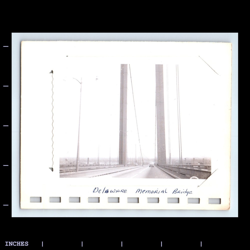 Vintage Photo DELAWARE MEMORIAL BRIDGE