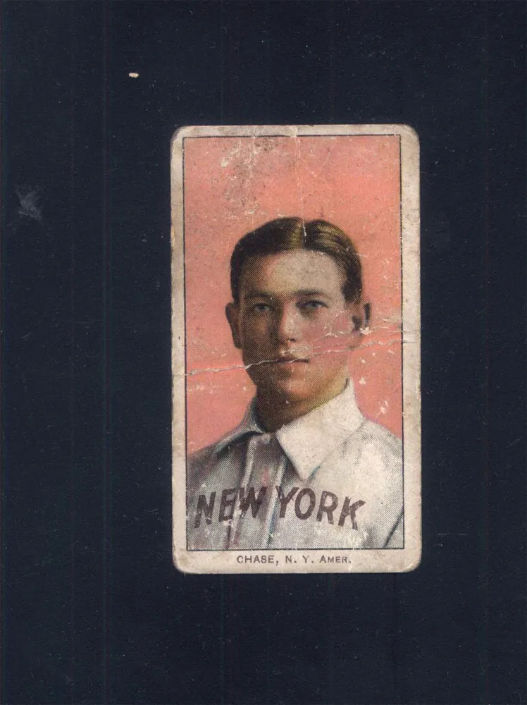 T206 Hal Chase Pink Portrait New York (Poor) Piedmont Back