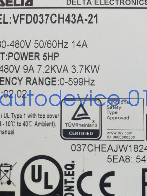 1Pcs New VFD037CH43A-21 3.7KW Inverter DHL/FedEx