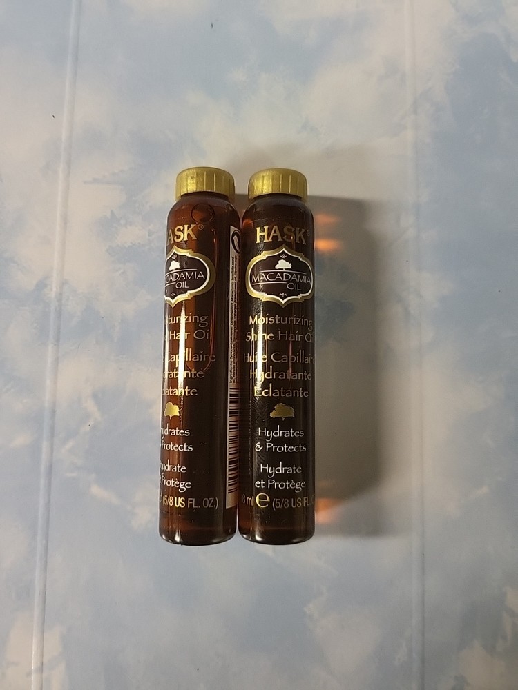 Hask Macadamia Oil Moisturizing Shine Hair Treatment 18ml (Pack of 2)