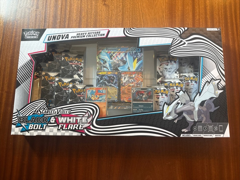 Pokemon TCG: Unova Heavy Hitters Premium Collection Black Bolt & White Flare New
