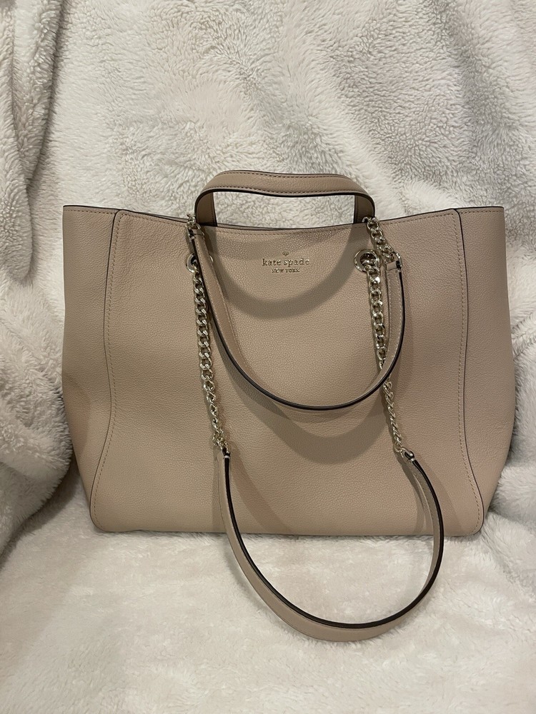 Kate spade new york Beige Leather Tote Bag for Women