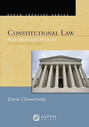 Constitutional Law: Principles - Paperback, by Erwin Chemerinsky - Acceptable n