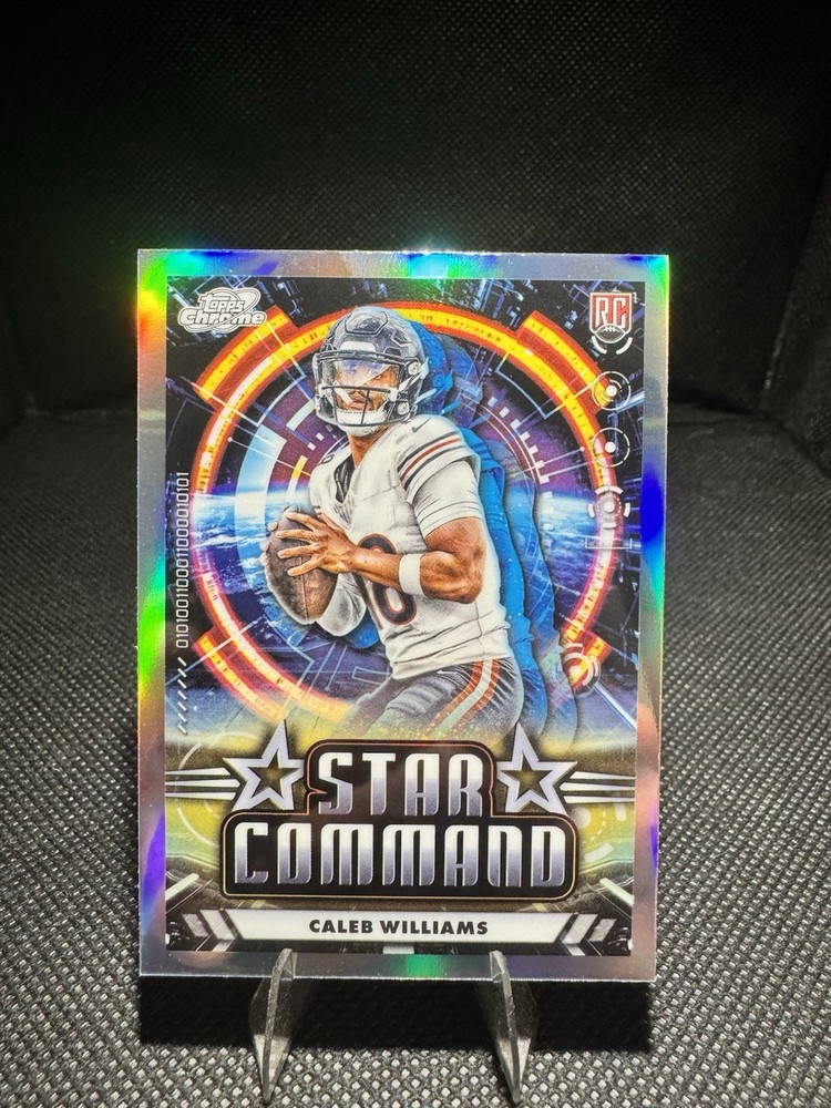 2024 Topps Chrome Cosmic Caleb Williams Rookie Refractor Bears Star Command