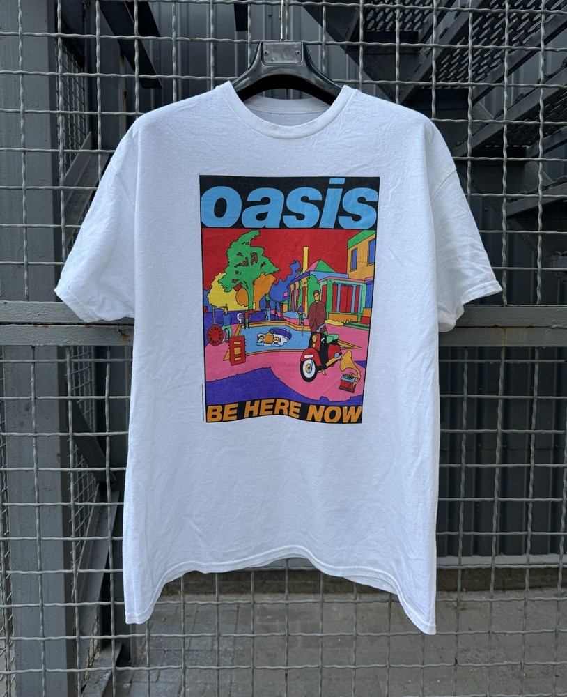 Oasis 2022 Be Here Now Rock Band T Shirt Y2K