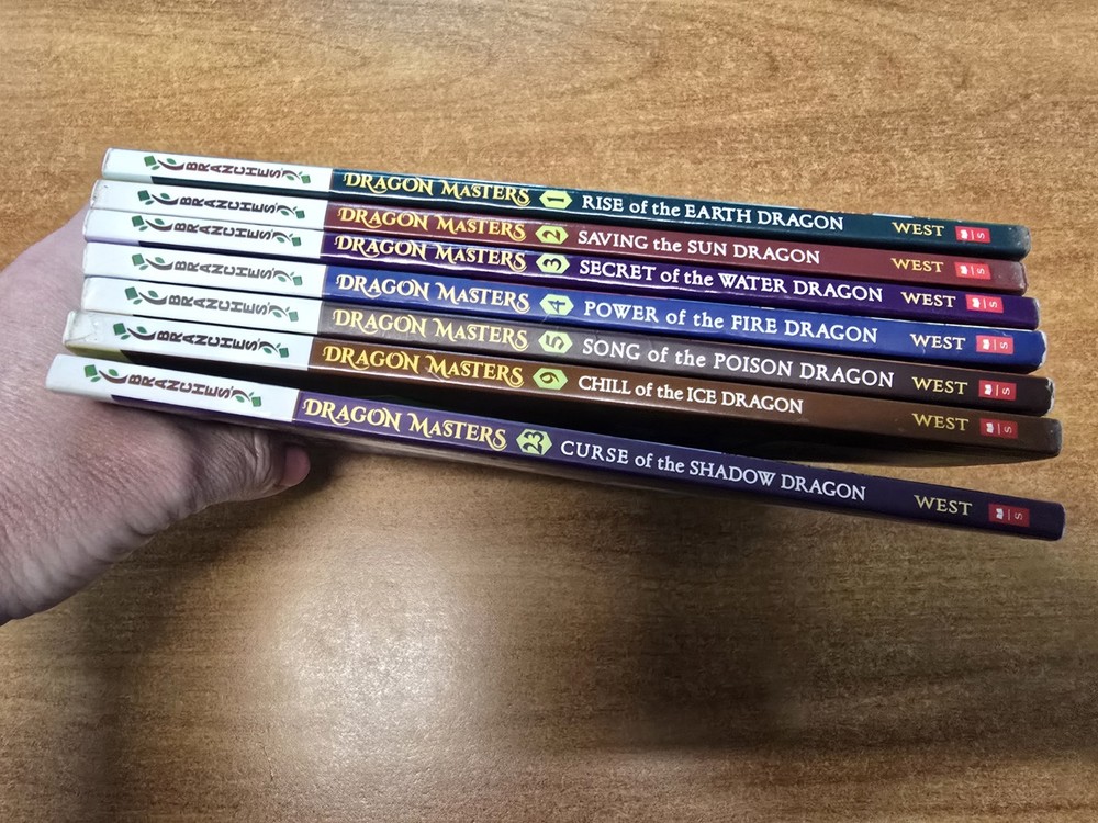 Lot Of 7 Dragon Masters paperback branches books by Tracey West VERY GOOD