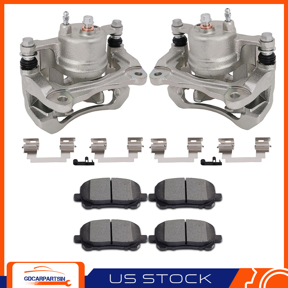 2003-2008 Toyota Corolla Pontiac Vibe Front Brake Calipers with Ceramic Pads