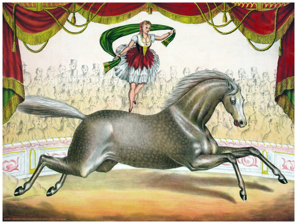 Decor Circus Entertainment Poster. Graphic Art. Show. Home Wall Design. 1199