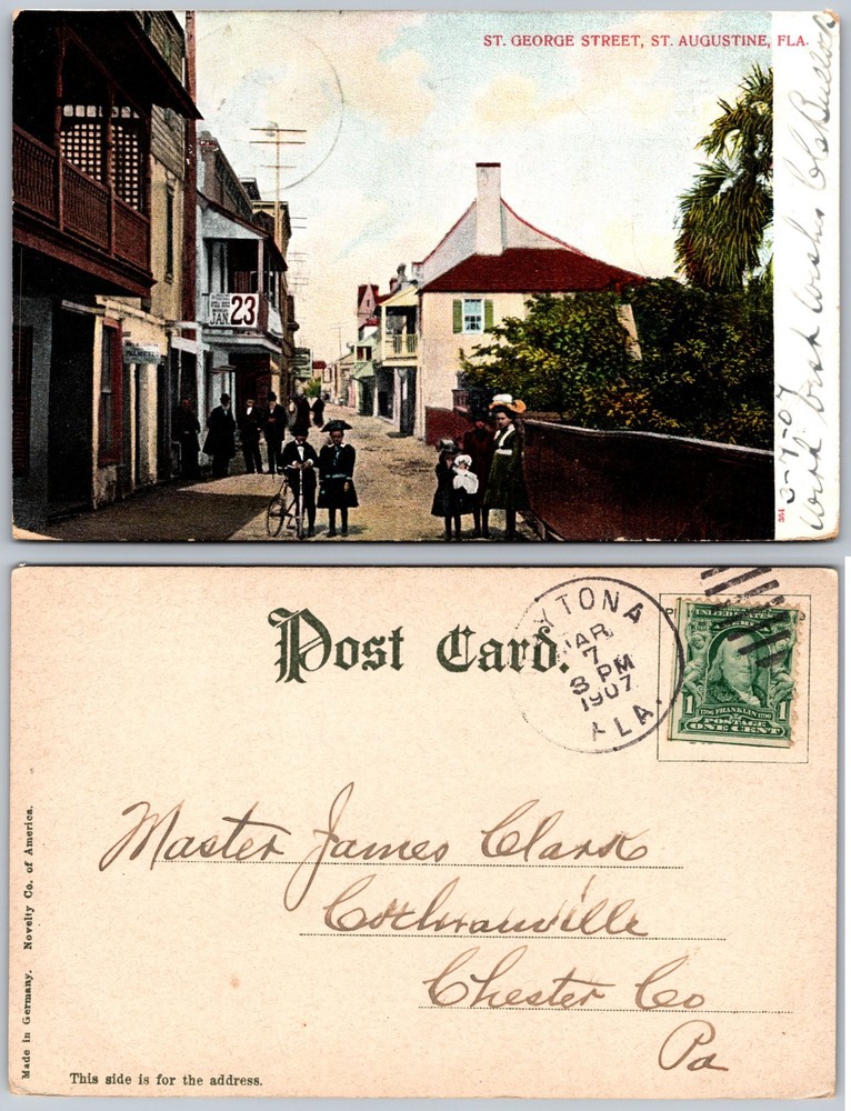 St George Street St Augustine FL Postcard