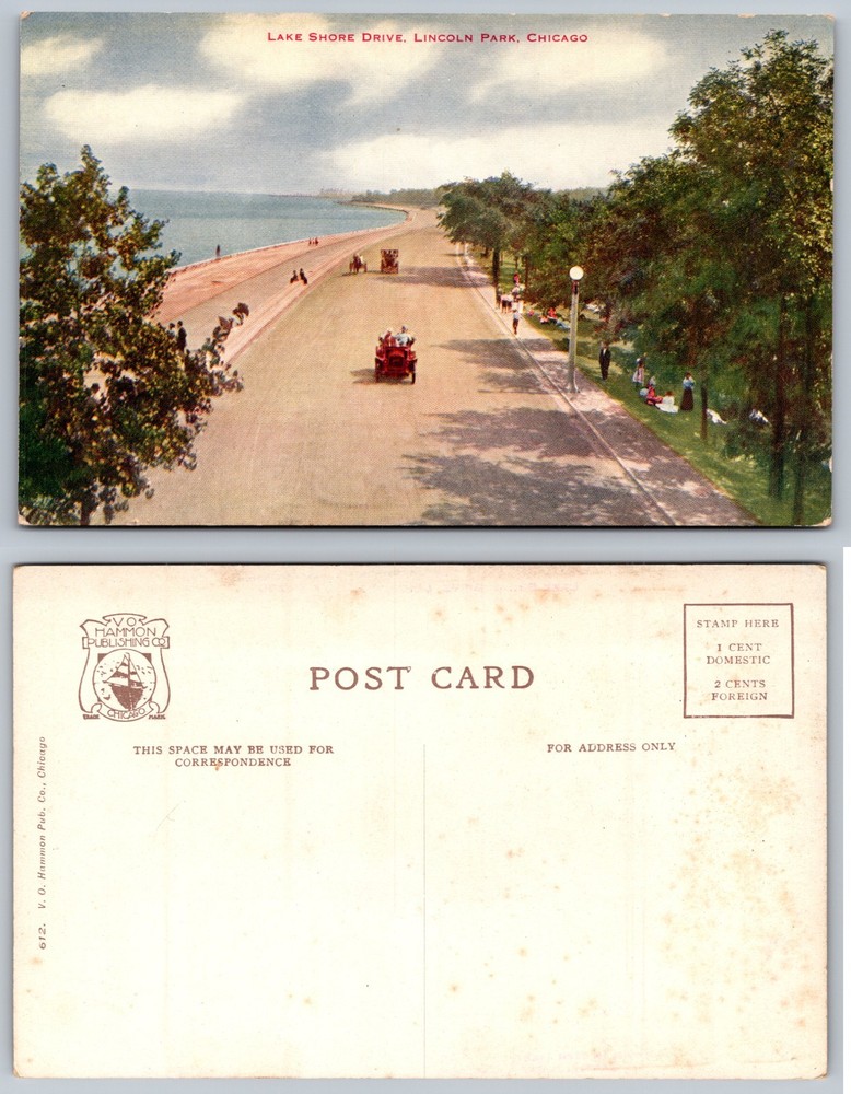 Lake Shore Drive Lincoln Park Chicago Postcard