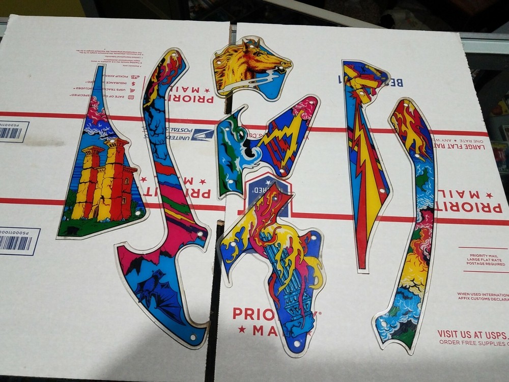 Zaccaria Earth Wind And Fire Arcade Pinball Complete Plastics Set Williams