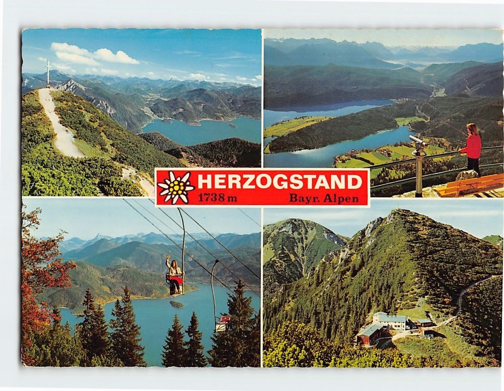 Postcard Herzogstand Bayr. Alpen Germany