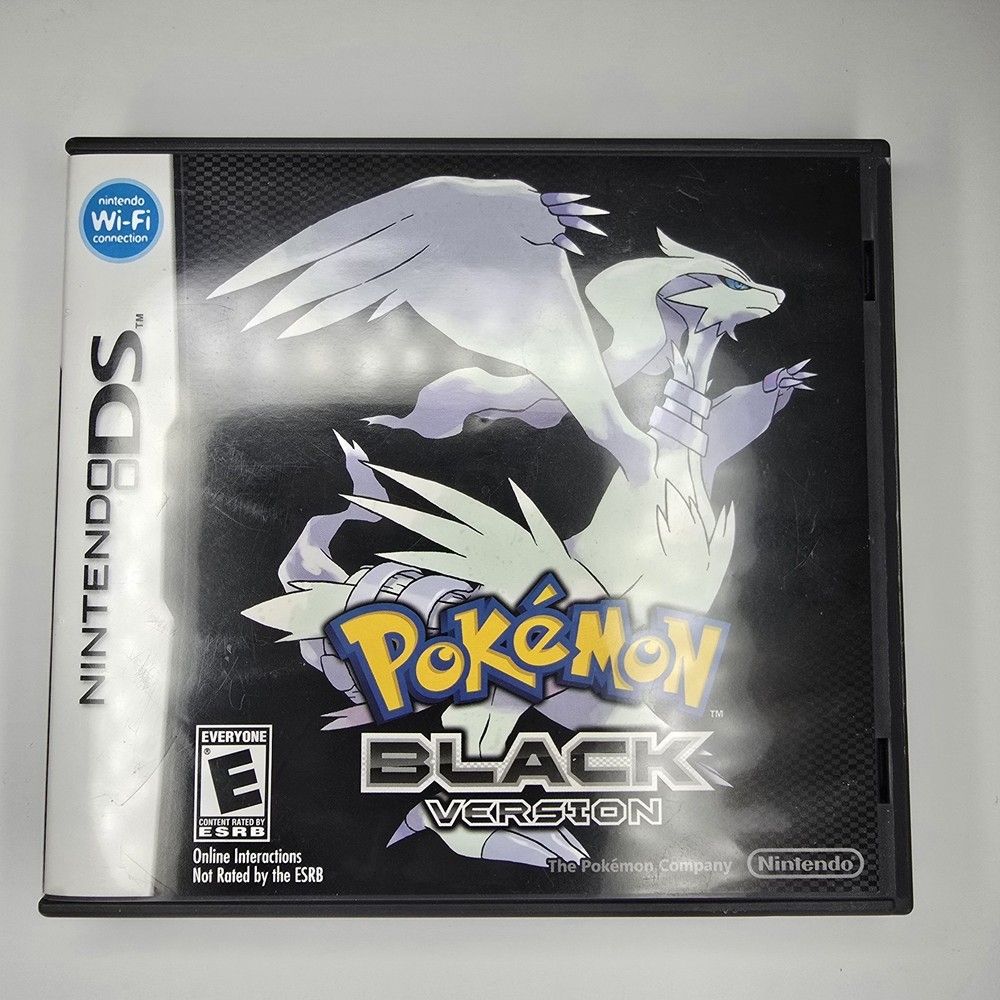 Authentic Pokémon Black Version Complete Nintendo DS Tested