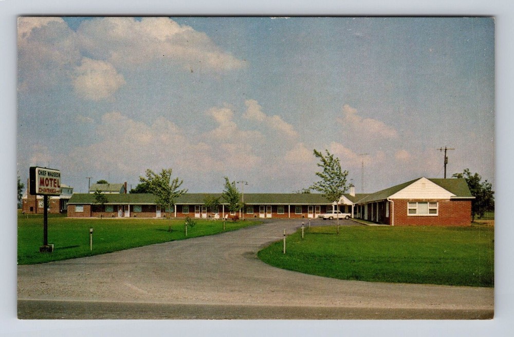 Wauseon OH-Ohio, Chief Wauseon Motel, Advertising, Antique Vintage Postcard