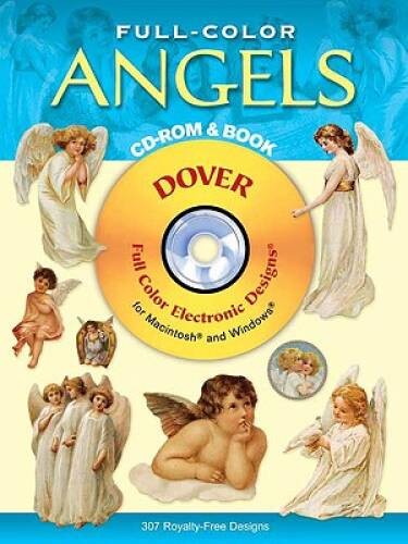 Full-Color Angels CD-ROM and Book (Dover Electronic Clip Art) - Paperback - GOOD