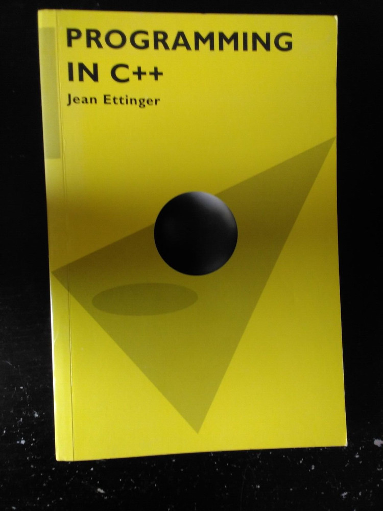 Programming in C++ (Macmillan Computer Science), Jean Ettinger Good Condition