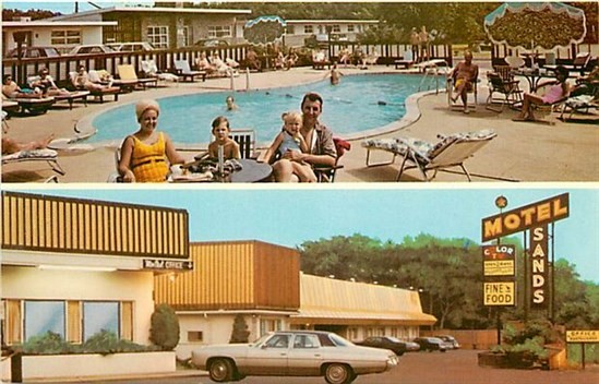NJ, Eatontown, Fort Monmouth,  New Jersey, Sands Motel, Multi View, No. 93032-C