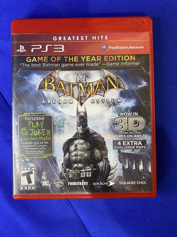 Batman: Arkham Asylum Greatest Hits Game of the Year Edition PlayStation 3 PS3