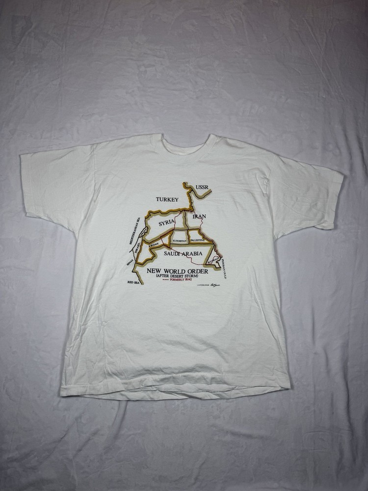 Vintage 90s Operation Desert Storm Gulf War T Shirt Size XXL