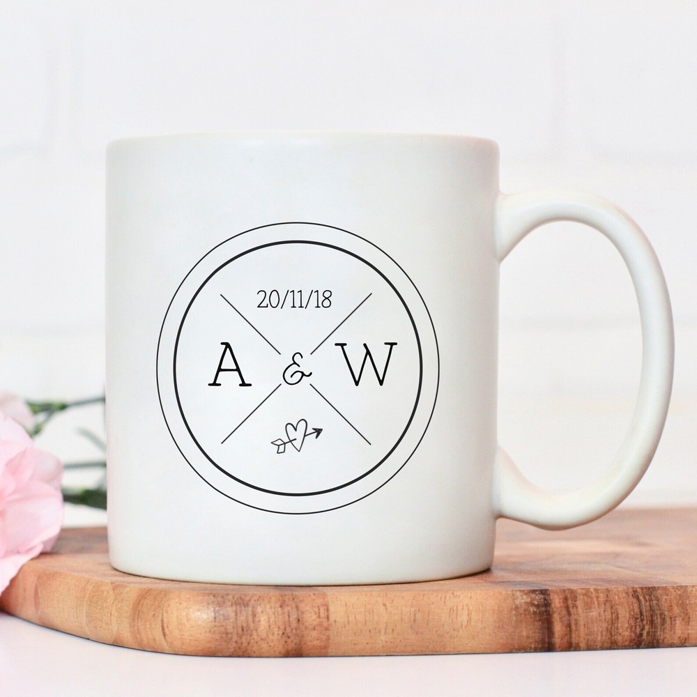 Personalised Couples Compass Mug Personalised Couple Mug Anniversary Gift