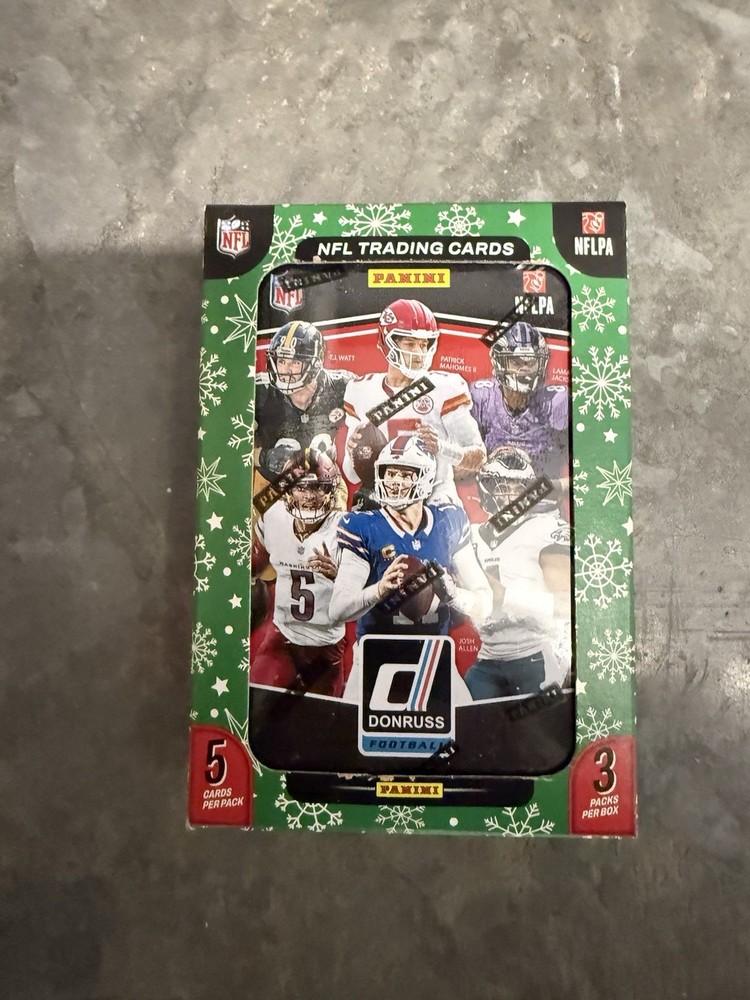 2025 PANINI DONRUSS FOOTBALL Holiday Tin, Factory Sealed