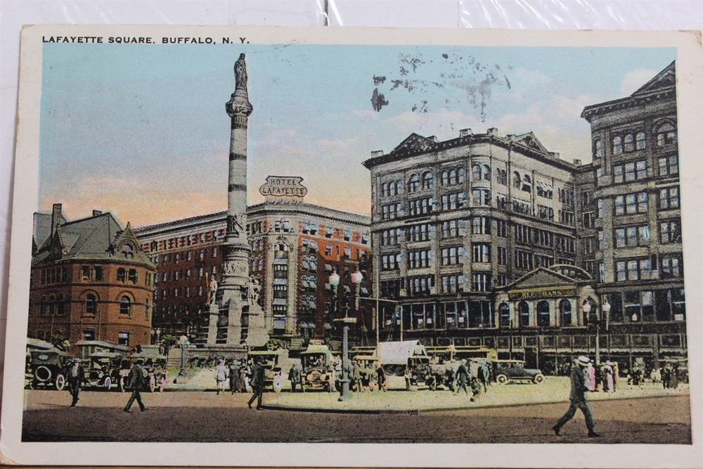 New York NY Buffalo Lafayette Square Postcard Old Vintage Card View Standard PC