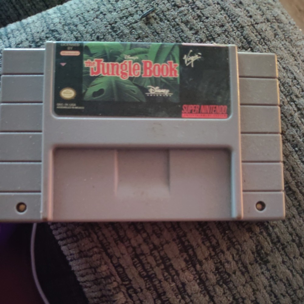 The Jungle Book SNES Super Nintendo Authentic 1992 Game Clean Tested Works