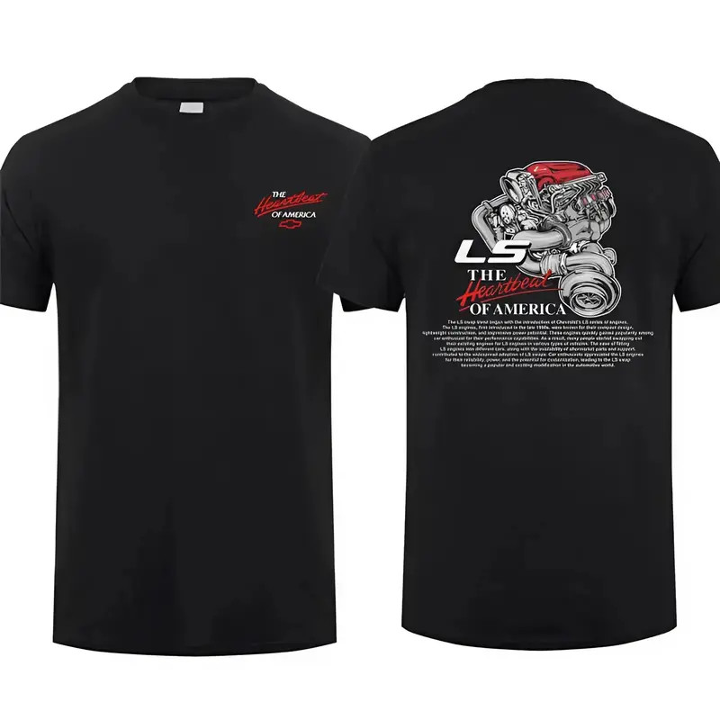 LS Engine T-Shirt, The Heartbeat of America Performance Graphic Tee