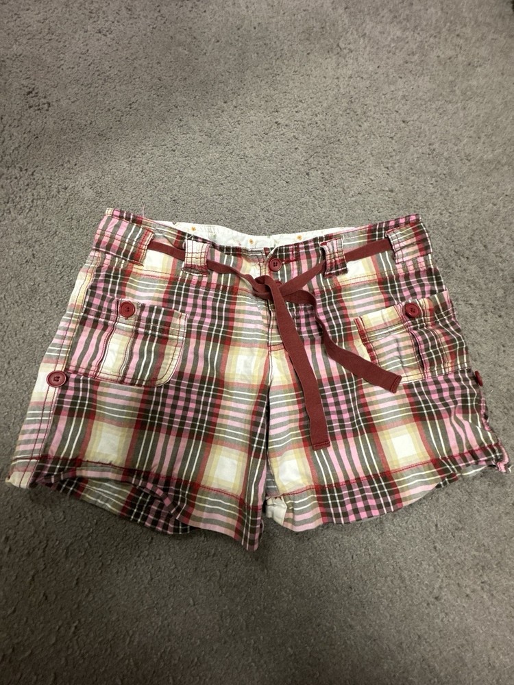 Charlotte Russe Red Plaid Y2K Shorts Size S/M