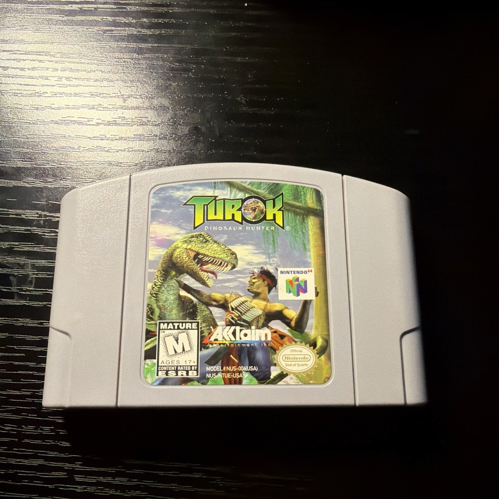 Turok: Dinosaur Hunter 1997 Nintendo 64 N64 Authentic Cartridge Only Pre-Owned