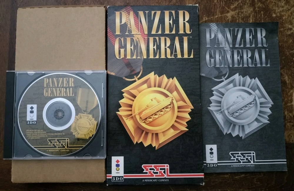 Panzer General Panasonic 3DO Long Box & Manual w/ Insert