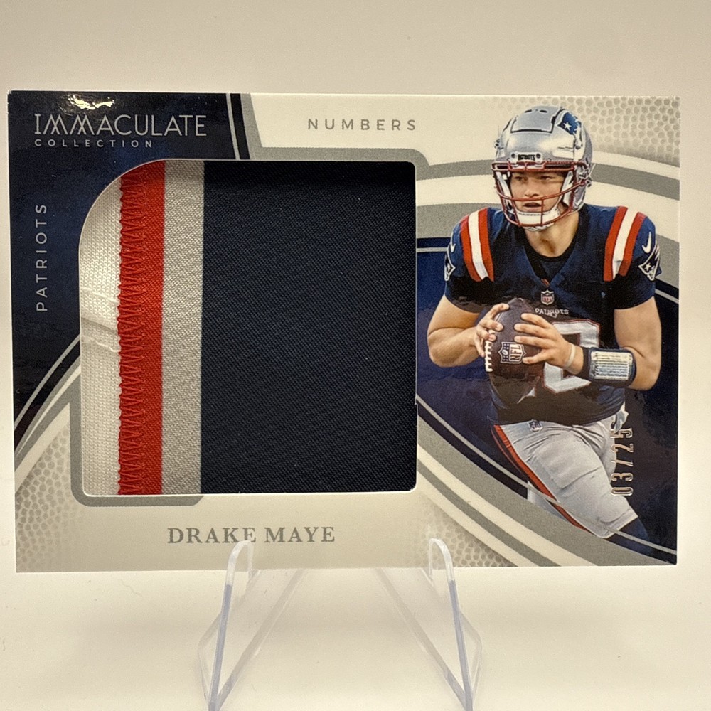2025 Immaculate Numbers Collection Drake Maye Patch /25 Patriots IL-DME