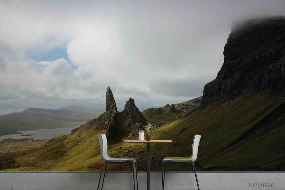 3D Sky Mountain Landscape Wall Murals Wallpaper Murals Wall Sticker