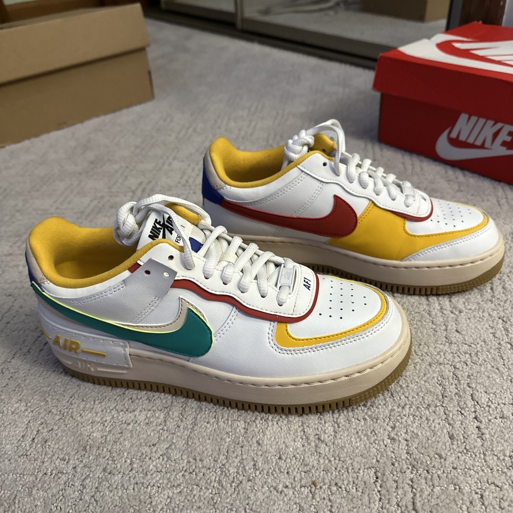 Women’s  Nike Air Force 1 Shadow Sneakers in Summit White Size 7.5