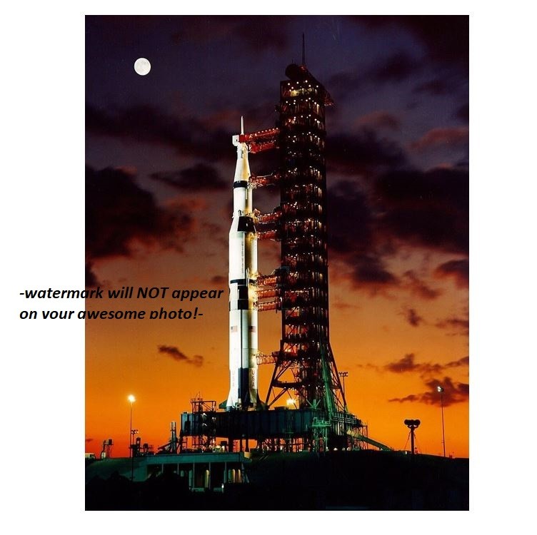 11x14 Apollo 11 Launch Pad Poster PHOTO,Neil Armstrong MOON MISSION Saturn V