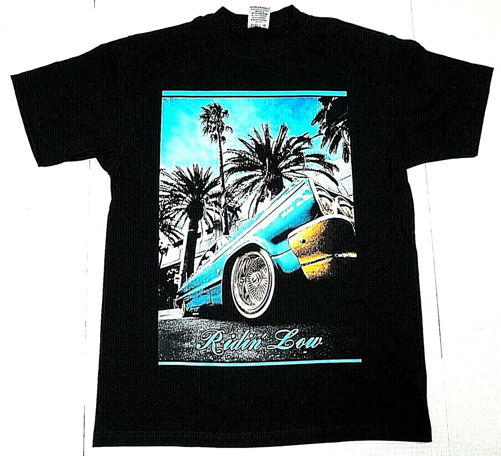 Lowrider Men's T-Shirt Urban Streetwear Ridin' Low Design