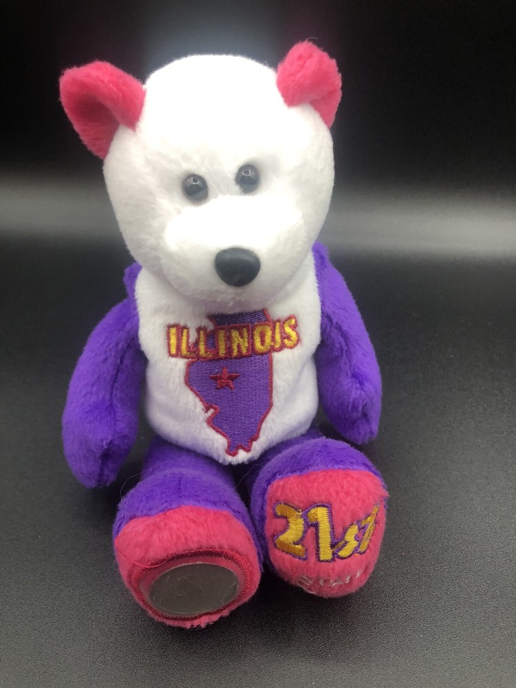 Illinois limited  Treasures state coin bear.