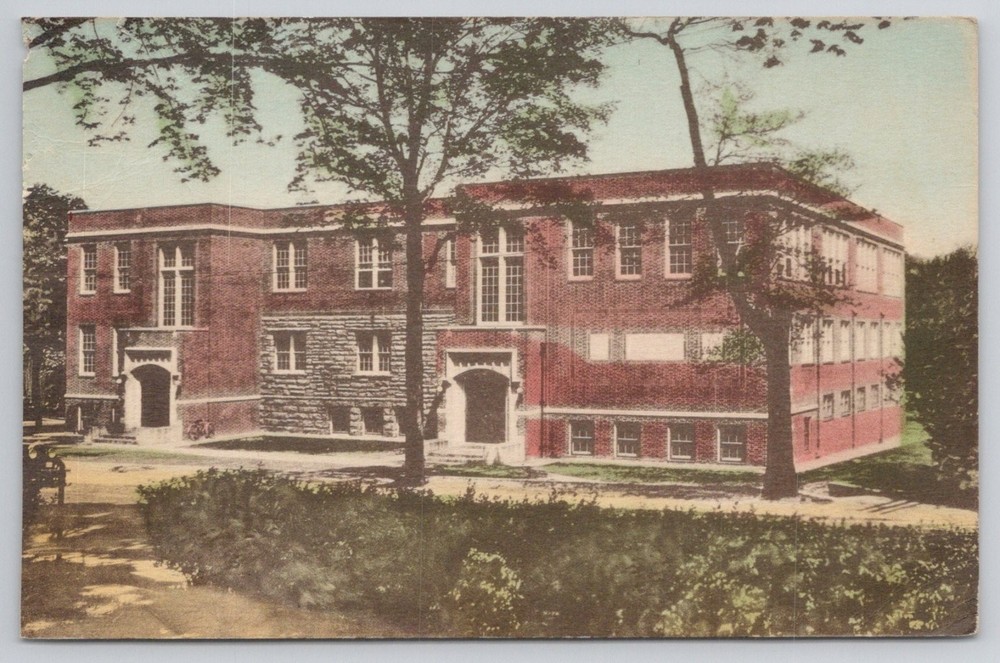 Pratt High School Essex CT 1933 Postcard - Gift of Captain Isaiah Pratt