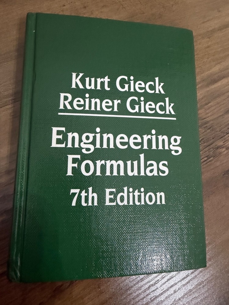 Engineering Formulas by Reiner Gieck and Kurt Gieck (1997, Hardcover)