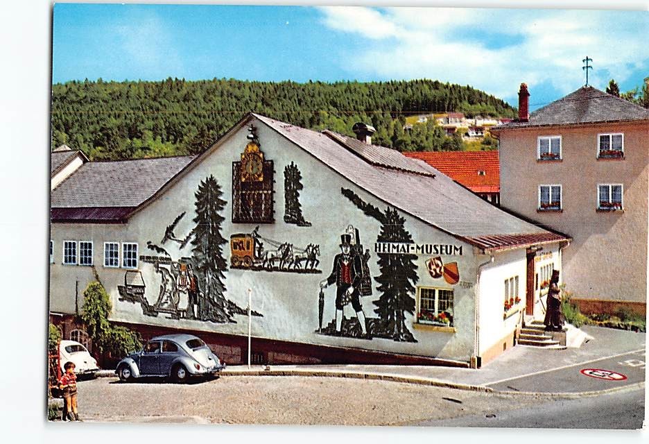Postcard Heimatmuseum Triberg Germany