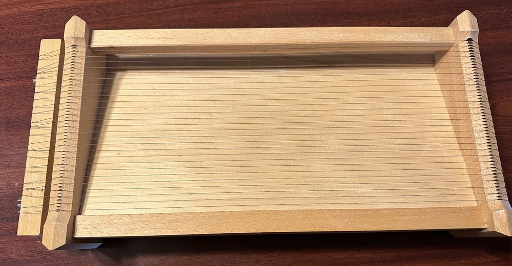 Vintage Abruzzi Chittara Wood and Metal Spaghetti Pasta Cutter-image