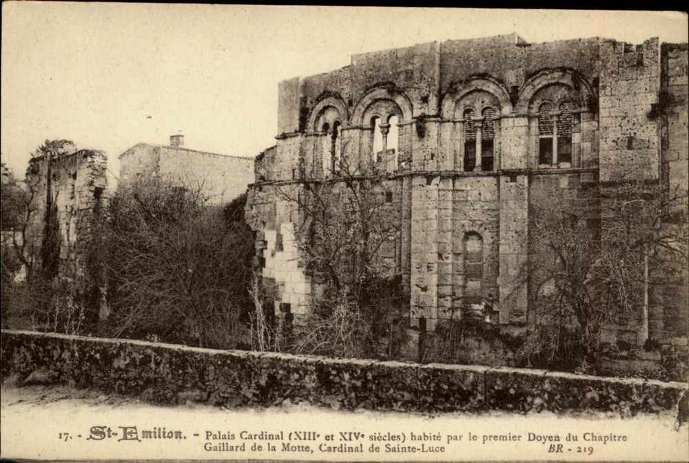 Palais Cardinal Saint Emilion Gironde France vintage postcard s109