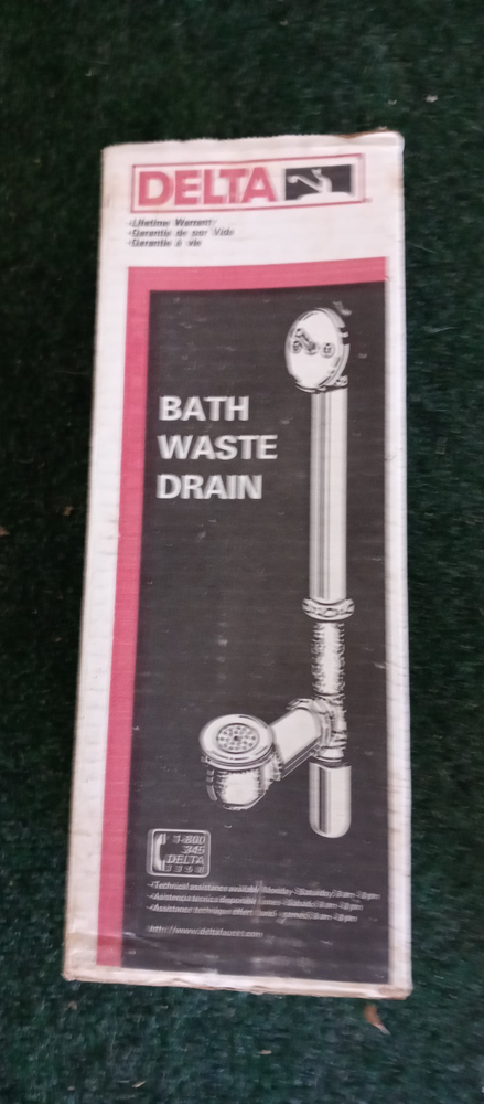 Delta RP693RB Brass Toe-Operated Bath Waste Drain Assembly NR