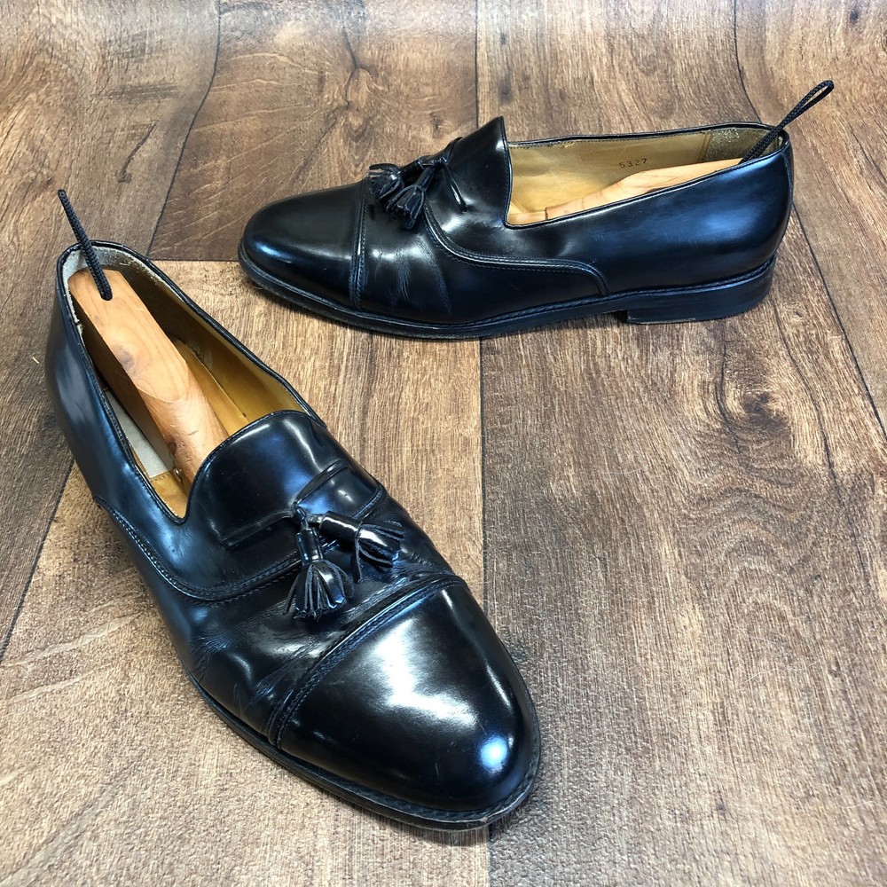 Mezlan Patent Leather Tassel Loafers Men’s Shoes Size 11 W BLACK Slip On
