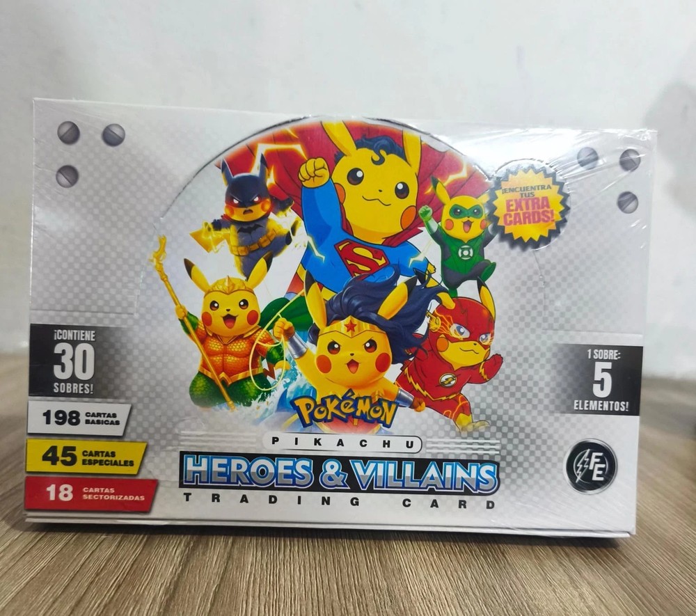 4 BOXES 2025 BOX POKEMON PIKACHU COSPLAY Heroes & Villains FE Trading Cards