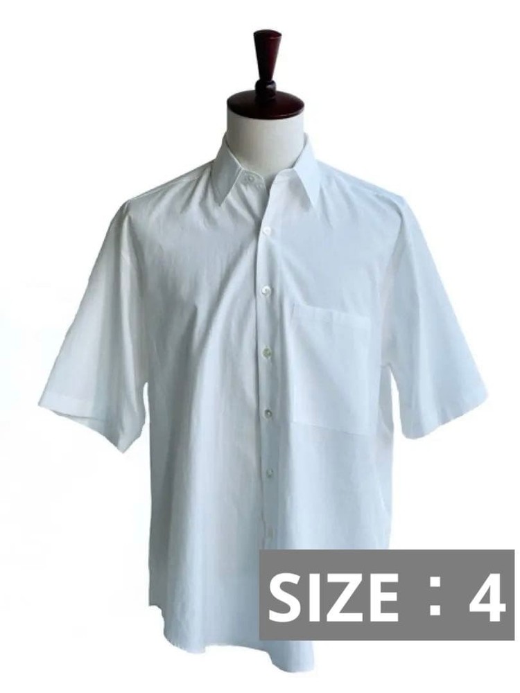WASHED FINX TWILL BIG HALF SLEEVED SHIRT